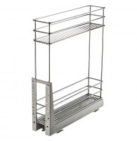 Карго 150 мм 2 полки хром полного выдвижения