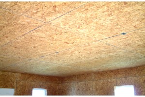 Как подшить потолок ОСБ плитой?