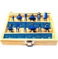 Набор фигурных фрез по дереву 12шт. 8мм 21-953