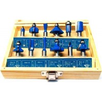 Набор фигурных фрез по дереву 12шт. 8мм 21-953